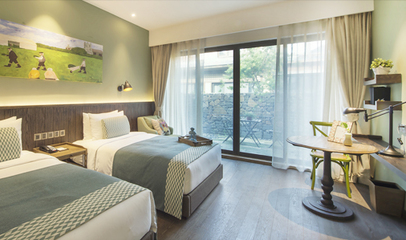 住:拈花客栈住宿(双早)1晚游:拈花湾门票2张_灵山度假产品预订